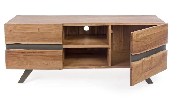 Porta Tv E Mobili Bassi>Bizzotto MOBILE IN LEGNO - ARON