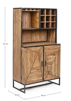 Mobili Bar E Cantinette|Mobili Contenitori>Bizzotto MOBILE IN LEGNO - EGON