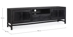 Porta Tv E Mobili Bassi>Bizzotto MOBILE PORTA TV 1 CASSETTO IN LEGNO - WESTON