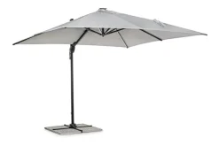Ombrelloni>Bizzotto OMBRELLONE BRACCIO CON LED IN ALLUMINIO 3X3 ANTRACITE - INES