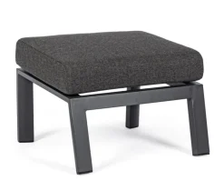 Pouf Da Esterno>Bizzotto OTTOMAN IN ALLUMINIO ANTRACITE JX55 - KLEDI