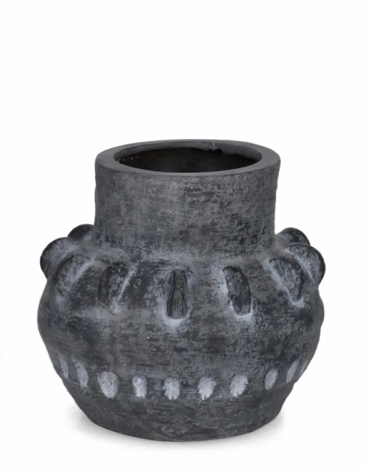 Vasi E Coprivasi>Bizzotto P. VASO BUCCHERO TONDO GRIGIO D32