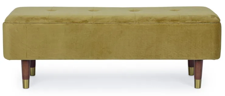 Panchette>Bizzotto PANCA CONTENITORE IN VELLUTO OLIVE - KIRA