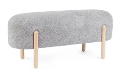 Panche>Bizzotto PANCA EFFETTO BOUCLE' GRIGIO CHIARO - DAYLA