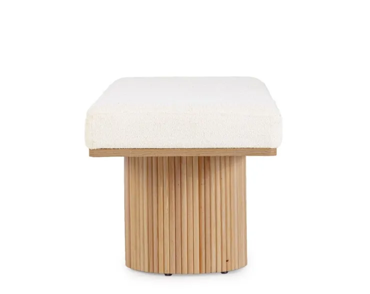 Panchette>Bizzotto PANCA EFFETTO BOUCLE' NATURALE - FLORIANA