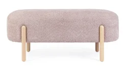 Panche>Bizzotto PANCA EFFETTO BOUCLE' ROSA ANTICO - DAYLA