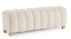 Panchette>Bizzotto PANCA 2P ZORA BIANCO BOUCLE'