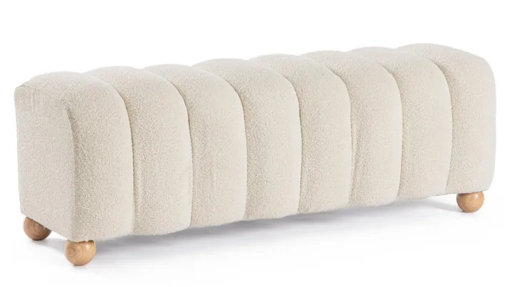 Panchette>Bizzotto PANCA 2P ZORA BIANCO BOUCLE'