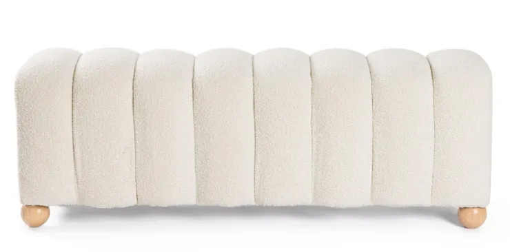 Panchette>Bizzotto PANCA 2P ZORA BIANCO BOUCLE'