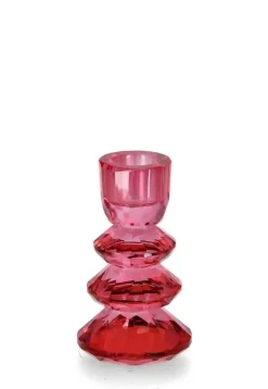Vasi E Portacandele Natalizi>Bizzotto P.CANDELA 1P ELDRID VT ROSSO D6X11H