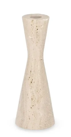 Portacandele>Bizzotto P.CANDELA TIRAK TRAVERTINO BEIGE H20