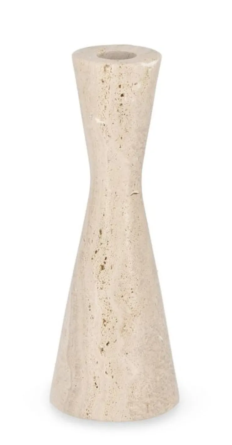 Portacandele>Bizzotto P.CANDELA TIRAK TRAVERTINO BEIGE H20
