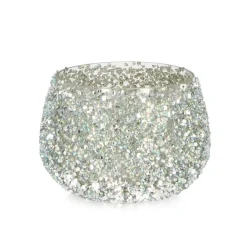 Vasi E Portacandele Natalizi>Bizzotto P.CANDELA VT BRILLANT ARGENTO D12X8,5H