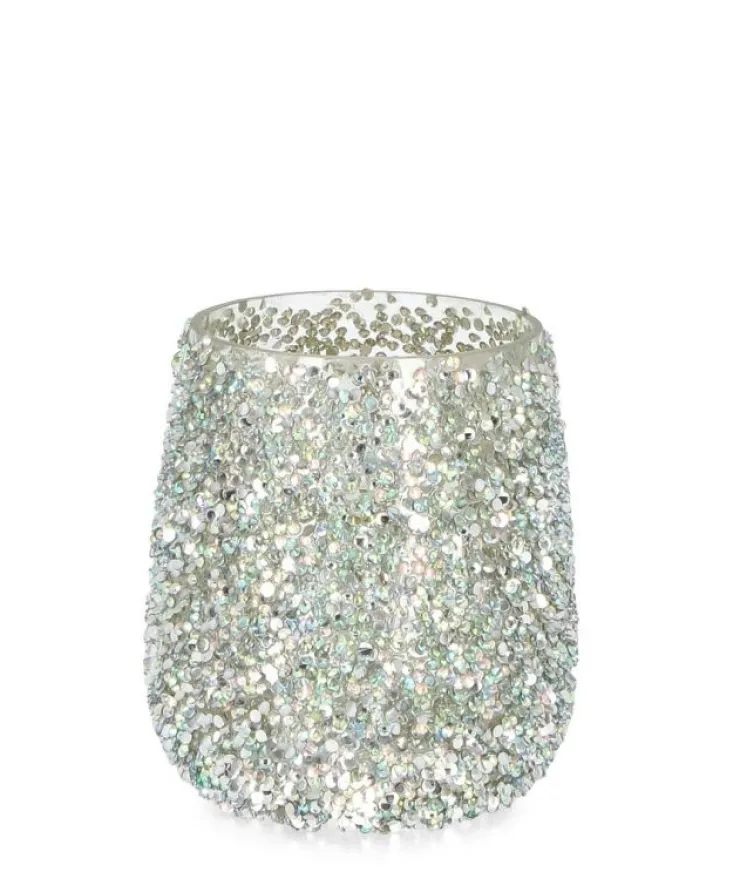 Vasi E Portacandele Natalizi>Bizzotto P.CANDELA VT BRILLANT ARGENTO D10X12H