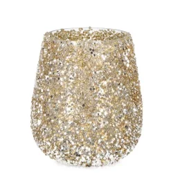 Vasi E Portacandele Natalizi>Bizzotto P.CANDELA VT BRILLANT ORO D13,5X15H