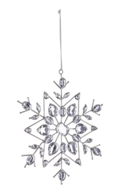 Pendagli>Bizzotto PENDAGLIO BEAD FIOCCO NEVE 6P ARG 19X19