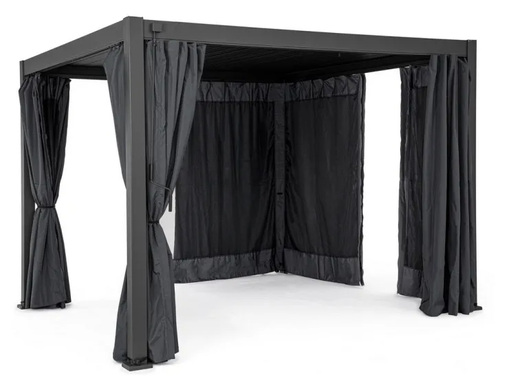 Pergole E Gazebo>Bizzotto PERGOLA OCEAN 3X3 ANTRACITE