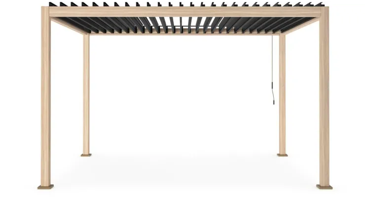 Pergole E Gazebo>Bizzotto PERGOLA OCEAN 3X4 NATURAL-ANTRACITE