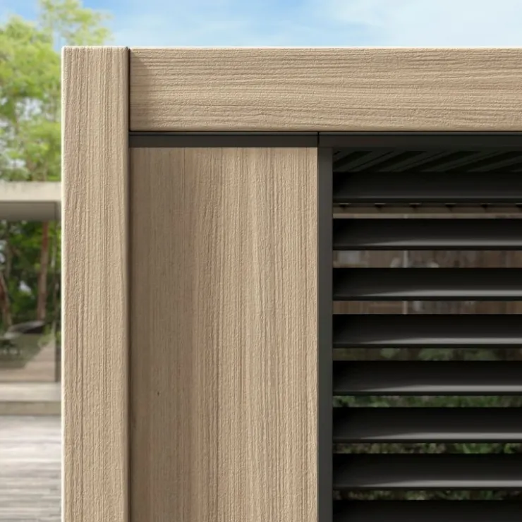 Pergole E Gazebo>Bizzotto PERGOLA OCEAN 3X4 NATURAL-ANTRACITE
