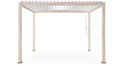 Pergole E Gazebo>Bizzotto PERGOLA OCEAN 3.6X3.6 RUSTIC-BIANCO