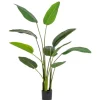 Piante Artificiali>Bizzotto PIANTA STRELITZIA C-VASO 10FOGLIE H150