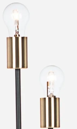 Piantane>Bizzotto PIANTANA FIACCOLA 5LUCI NERO H155