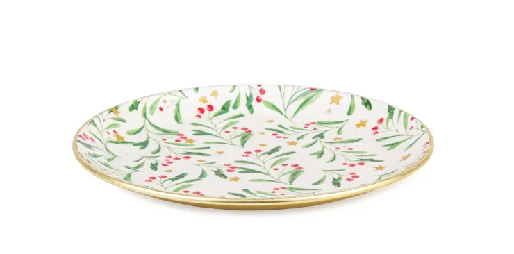 Decorazione Tavola>Bizzotto PIATTO DECOR SYLVAN TO AGRIFOGLIO D20,5