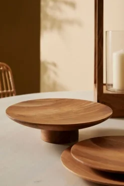 Vassoi E Centro Tavola>Bizzotto PIATTO DECORATIVO AIMI LEGNO NATURAL D23
