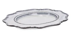Vassoi E Centro Tavola>Bizzotto PIATTO DECORATIVO HIKARI ANTIQU WHITE H2