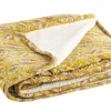 Coperte>Bizzotto PLAID CHAMBERY OCRA C-FIORE ROS 130X180