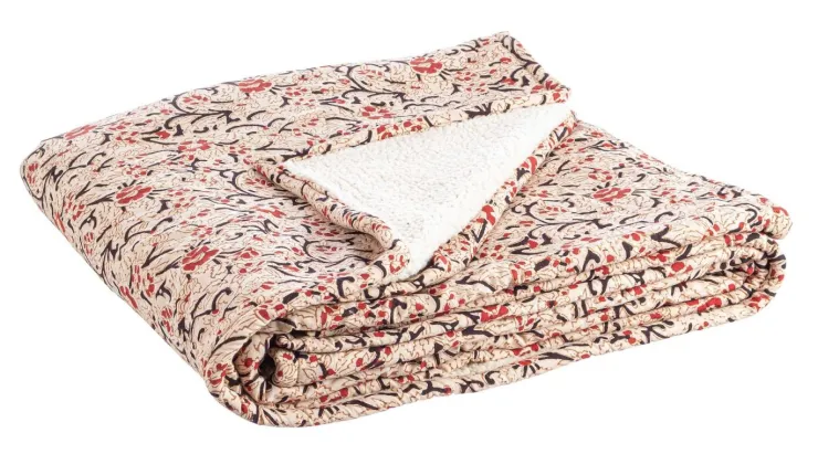 Coperte>Bizzotto PLAID LORIENT AVORIO C-FIORE PIC 130X180