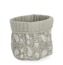 Accessori In Tessuto>Bizzotto P.OGGETTI HELOISE BIANCO-VERDE D17X18H