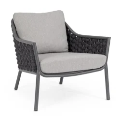 Poltrone>Bizzotto POLTRONA ANTRACITE QS22/GRAPHITE - EVERLY