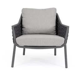 Poltrone>Bizzotto POLTRONA ANTRACITE QS22/GRAPHITE - EVERLY