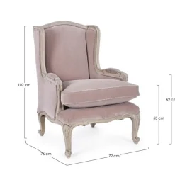 Poltrone E Chaise Longue>Bizzotto POLTRONA - LORELIE ROSE