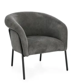 Poltrone E Chaise Longue>Bizzotto POLTRONA CAMILA GRIGIO SCURO