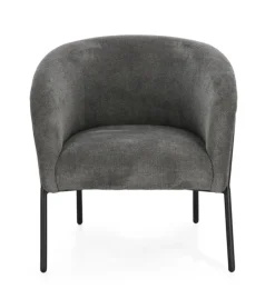 Poltrone E Chaise Longue>Bizzotto POLTRONA CAMILA GRIGIO SCURO