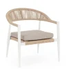 Poltrone>Bizzotto POLTRONA C-BR C-C JANDIA BIANCO/BEIGE