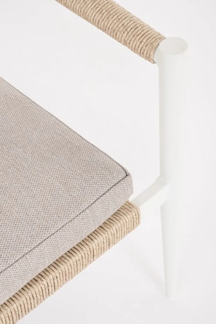 Poltrone>Bizzotto POLTRONA C-BR C-C JANDIA BIANCO/BEIGE