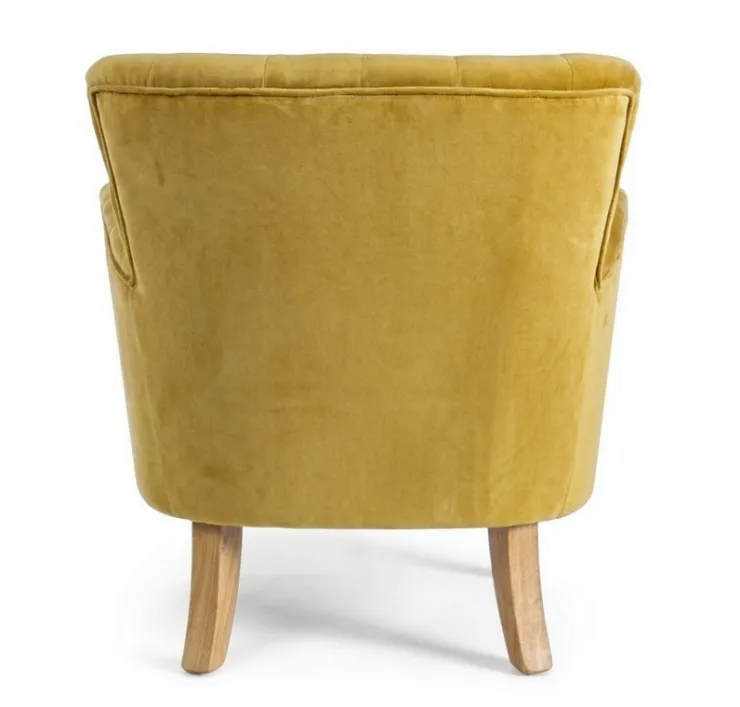 Poltrone E Chaise Longue>Bizzotto POLTRONA COLOR SENAPE - ORLINS