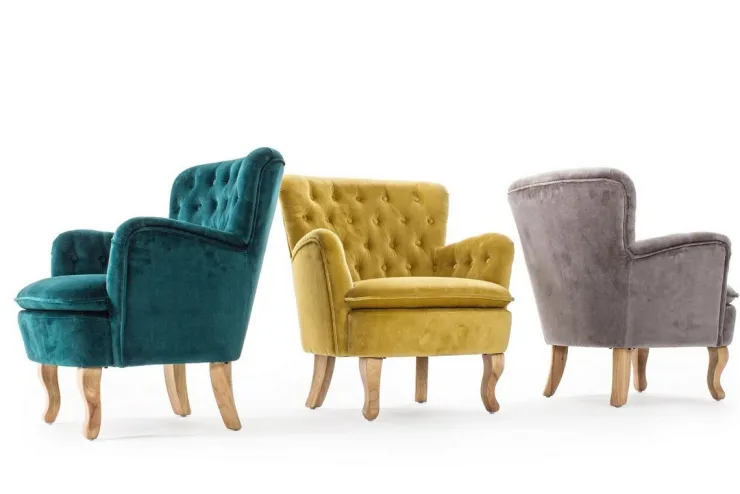 Poltrone E Chaise Longue>Bizzotto POLTRONA COLOR SENAPE - ORLINS
