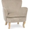 Poltrone E Chaise Longue>Bizzotto POLTRONA COLOR TORTORA - CHENILLE