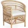 Poltrone E Chaise Longue>Bizzotto POLTRONA CON CUSCINO IN FIBRE NATURALI - JOSEFINA