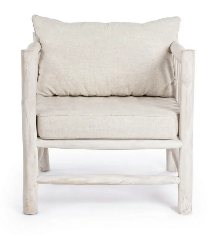 Poltrone E Chaise Longue>Bizzotto POLTRONA CON CUSCINO IN TEAK - SAHEL