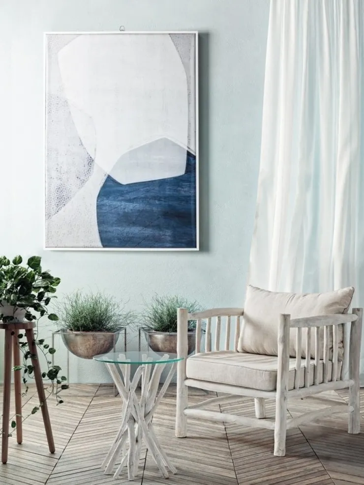 Poltrone E Chaise Longue>Bizzotto POLTRONA CON CUSCINO IN TEAK - SAHEL