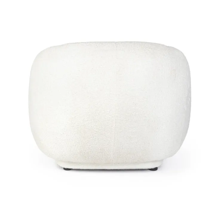 Poltrone E Chaise Longue>Bizzotto POLTRONA EFFETTO BOUCLE' BIANCO - TECLA