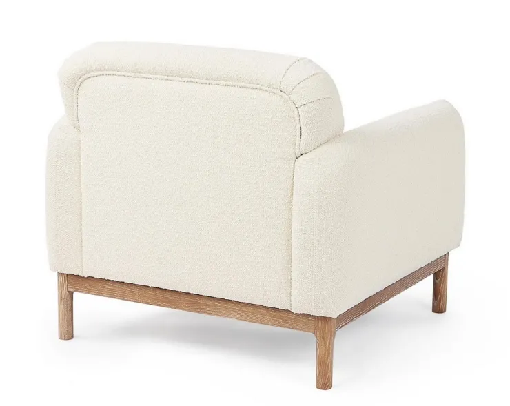 Poltrone E Chaise Longue>Bizzotto POLTRONA EFFETTO BOUCLE' NATURALE - DETROIT