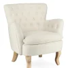 Poltrone E Chaise Longue>Bizzotto POLTRONA EFFETTO BOUCLE' PANNA - ORLINS