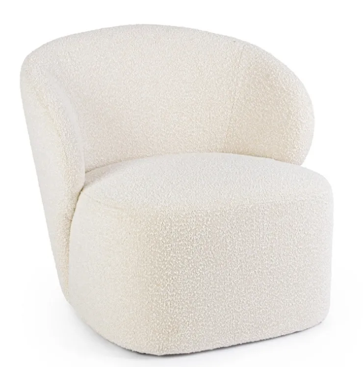 Poltrone E Chaise Longue>Bizzotto POLTRONA EFFETTO BUCLE' NATURALE - BABILA