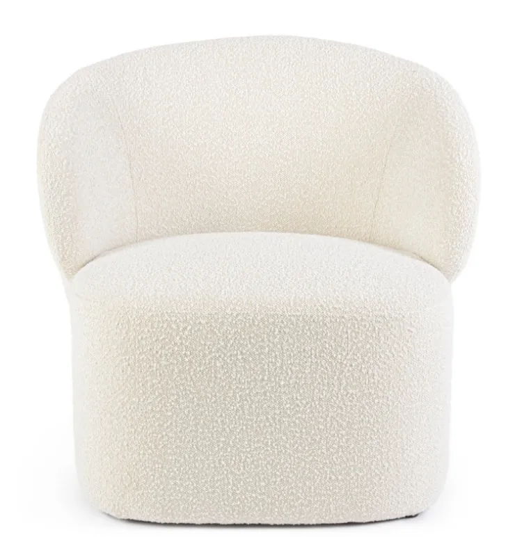 Poltrone E Chaise Longue>Bizzotto POLTRONA EFFETTO BUCLE' NATURALE - BABILA